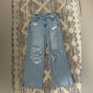 American Eagle Dreamy Drape Super Highwaisted baggy wide leg - Size 6R